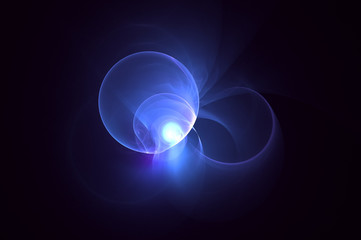 3D rendering abstract fractal light background