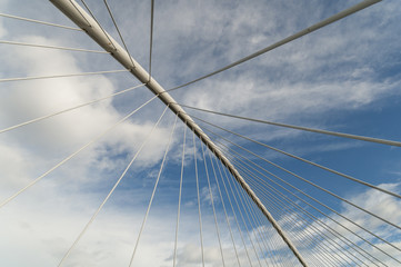 Fototapeta premium Bridge lines abstract sky geometry