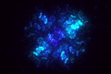 3D rendering abstract fractal light background