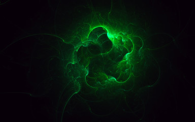 Obraz premium 3D rendering abstract fractal light background