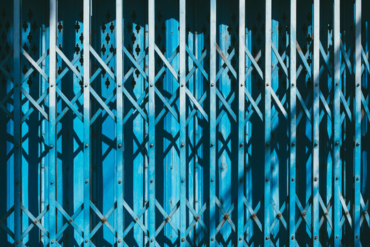 Striking Blue Gate in Bangkok