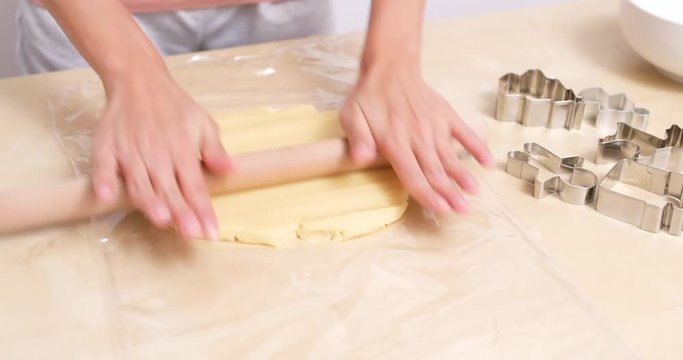 Rolling dough at home
