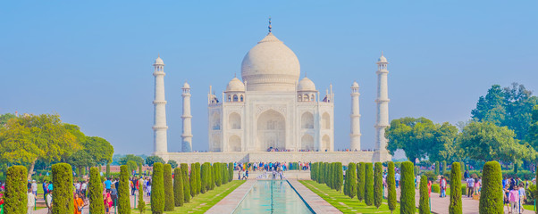 Taj Mahal Exterior Building, Agra, Uttar Pradesh, India