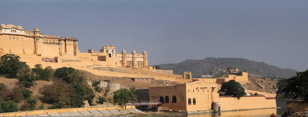 Outer walls of Amber Fort