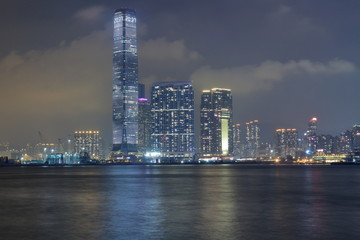 Obraz premium 夜の香港九龍