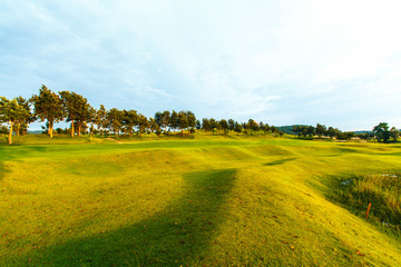 Golf course in the countryside 