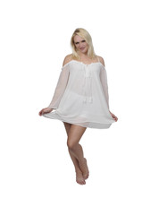 Naklejka premium Woman wearing lingerie