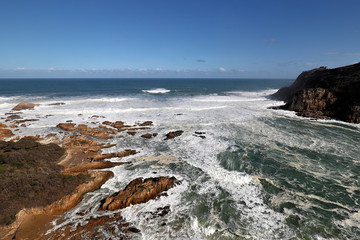 Rocky coastline near the Knysna Heads, South Africa