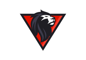 unique lion logo illustration