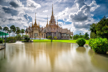 Beautiful scene of thai temple at Wat None Kum or Wat Non Kum at Nakhon Ratchasima province Thailand