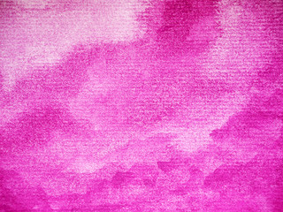 magenta color background watercolor painting hand drawing on paper texture