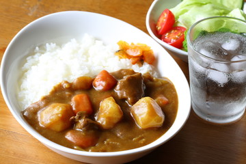 カレーライス　Japanese curry and rice