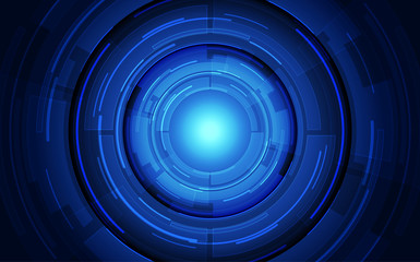 Abstract vector blue technology concept. background illustration