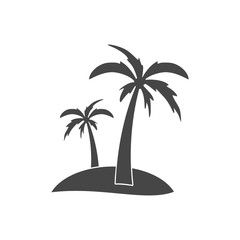 Palm Tree Silhouette icon