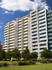 幕張の高層マンション街