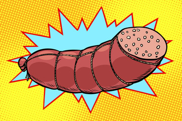 boiled sausage, farm product