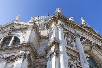 Baroque 17th century church Santa Maria della Salute, Venice, Italy