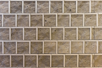 background - square cement brick wall
