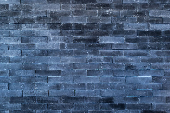 background -  dark blue brick wall