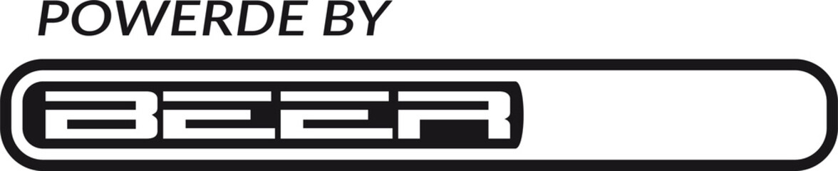 loading download energie unterstützt durch powered by balken aufladen bier krug oktoberfest trinken feiern party alkohol flasche