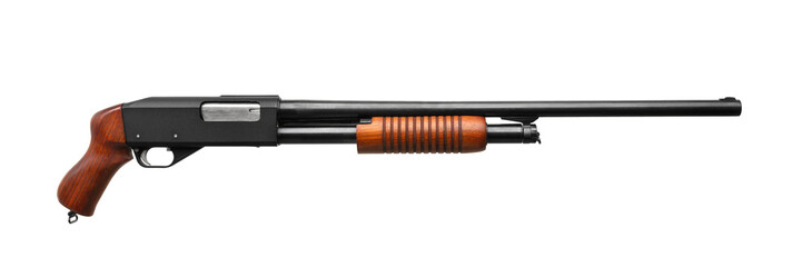 Shotgun isolated on white