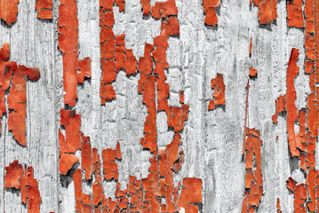 alter roter farb anstrich der abblättert