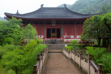 Tempelgebäude der scenic area von Xiandu
