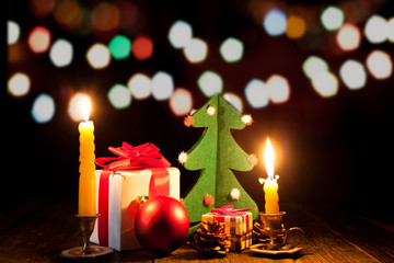 Bright lights on New Year's Eve