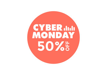 cyber monday sale banner for website promotion