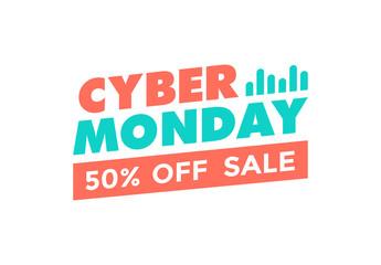 cyber monday sale banner for website promotion