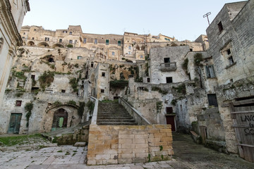イタリア、マテーラの洞窟住居、サッシ