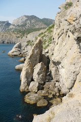 The path of Lev Golitsyn in the village of Novy Svet Crimea