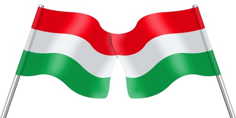Flags. Hungary