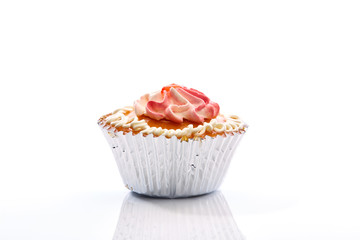 cup cake isolated on white