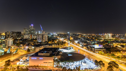 Fototapeta na wymiar Melbourne City at Night