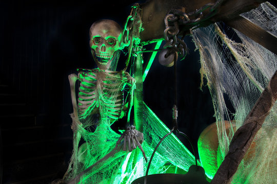 Skeleton at Halloween