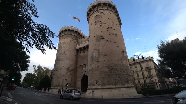 Torres de Quart Quarte in Valencia towers Spain 04 August 2017