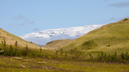 Fototapeta na wymiar Iceland, high mountain cliff. Beautiful landscape