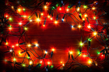 Christmas color lights background