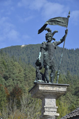 Floriansbrunnen in Garmisch-Partenkirchen
