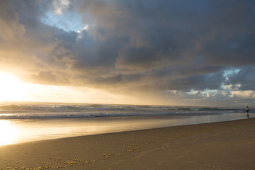 Sunrise in Surfers Paradise beach