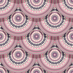 Decorative ethnic seamless pattern, vector illustration