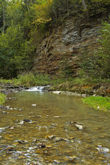 Rock Cliffs on the river bank