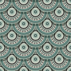 Decorative ethnic seamless pattern, vector illustration