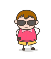 Modern Lifestyle - Cute Cartoon Fat Kid Illustration