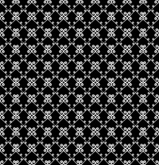 Ornamental seamless pattern. Black and white colors.  Endless template for wallpaper, textile, wrapping, print, interior, floor, fabric. Abstract texture. Traditional ethnic ornament for  design.