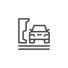 Parking line icon