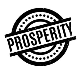 Prosperity rubber stamp. Grunge design with dust scratches. Effects can be easily removed for a clean, crisp look. Color is easily changed.