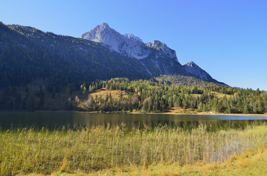 Ferchensee vor Wettersteingebirge, Mittenwald