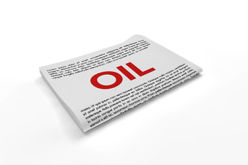 Oil on Newspaper background